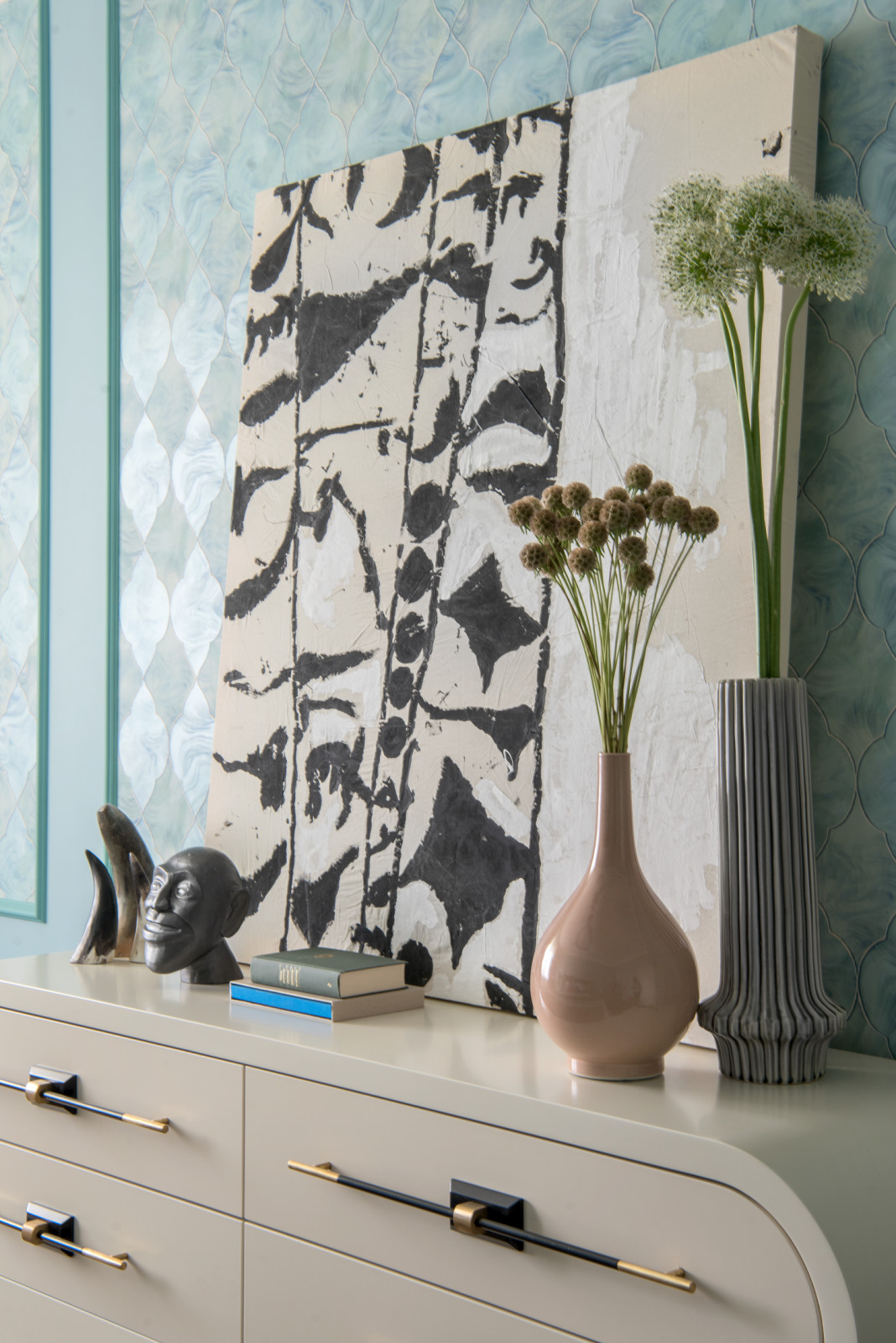 Спальня в цвете "тиффани"