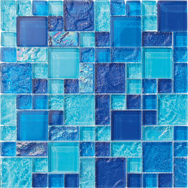 Pool Tile Bahamas Light Blue Blend