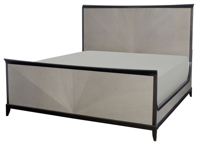 Legacy Classic Symphony Queen Panel Bed, Platinum and Black, Tie, 5640-4105K - Transitional ...
