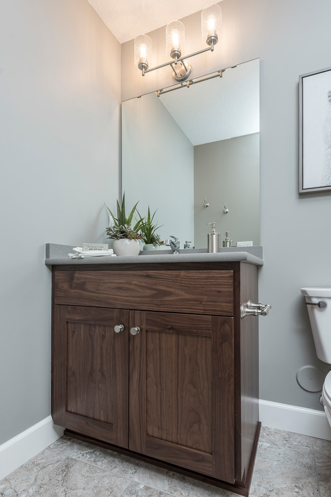Inspiration for a transitional master bathroom remodel in Minneapolis