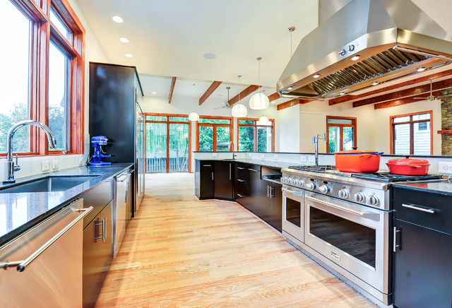 North Arlington - Contemporary LEED Gold Home contemporary-kitchen