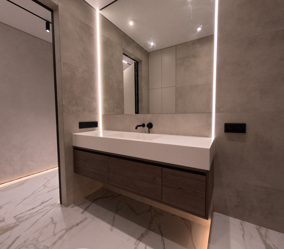 Раковина в ванной комнате