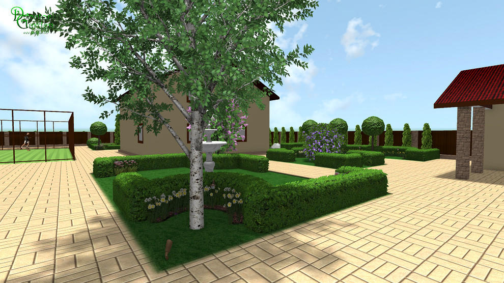 регулярный стиль на маленьком участке