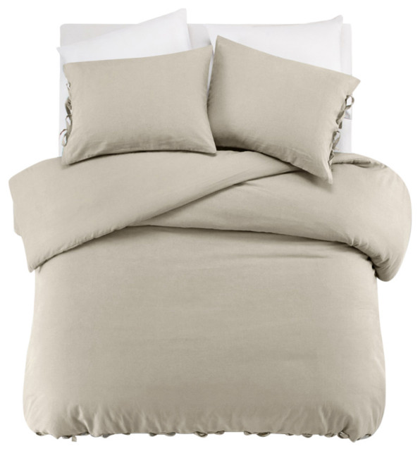 Grace Living Ravyn Duvet Set, Full/Queen Traditional Duvet Covers