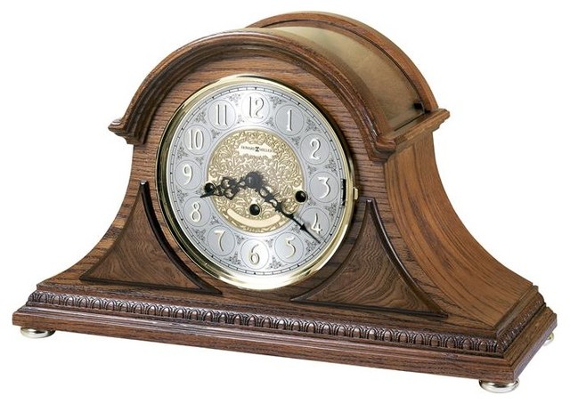 Barrett Ii Key Wound Mantel Clock With Keywound Westminster Chime Movement Traditional Desk And Clocks By Expressions Of Time Llc Houzz - Chiming Wall Clocks Key Wound