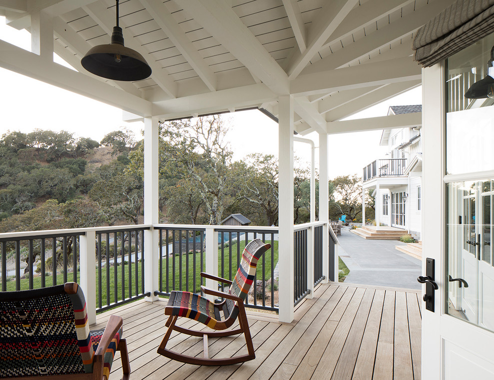 Design ideas for a country verandah in San Francisco.