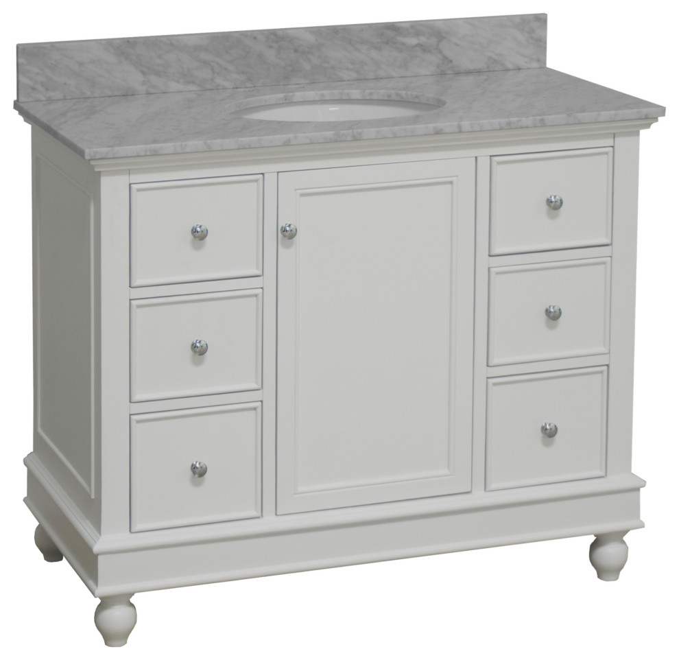 Bella 42" Bathroom Vanity Traditional Bathroom Vanities And Sink