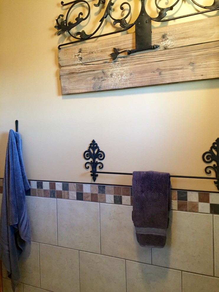 Bathroom - rustic bathroom idea in Calgary