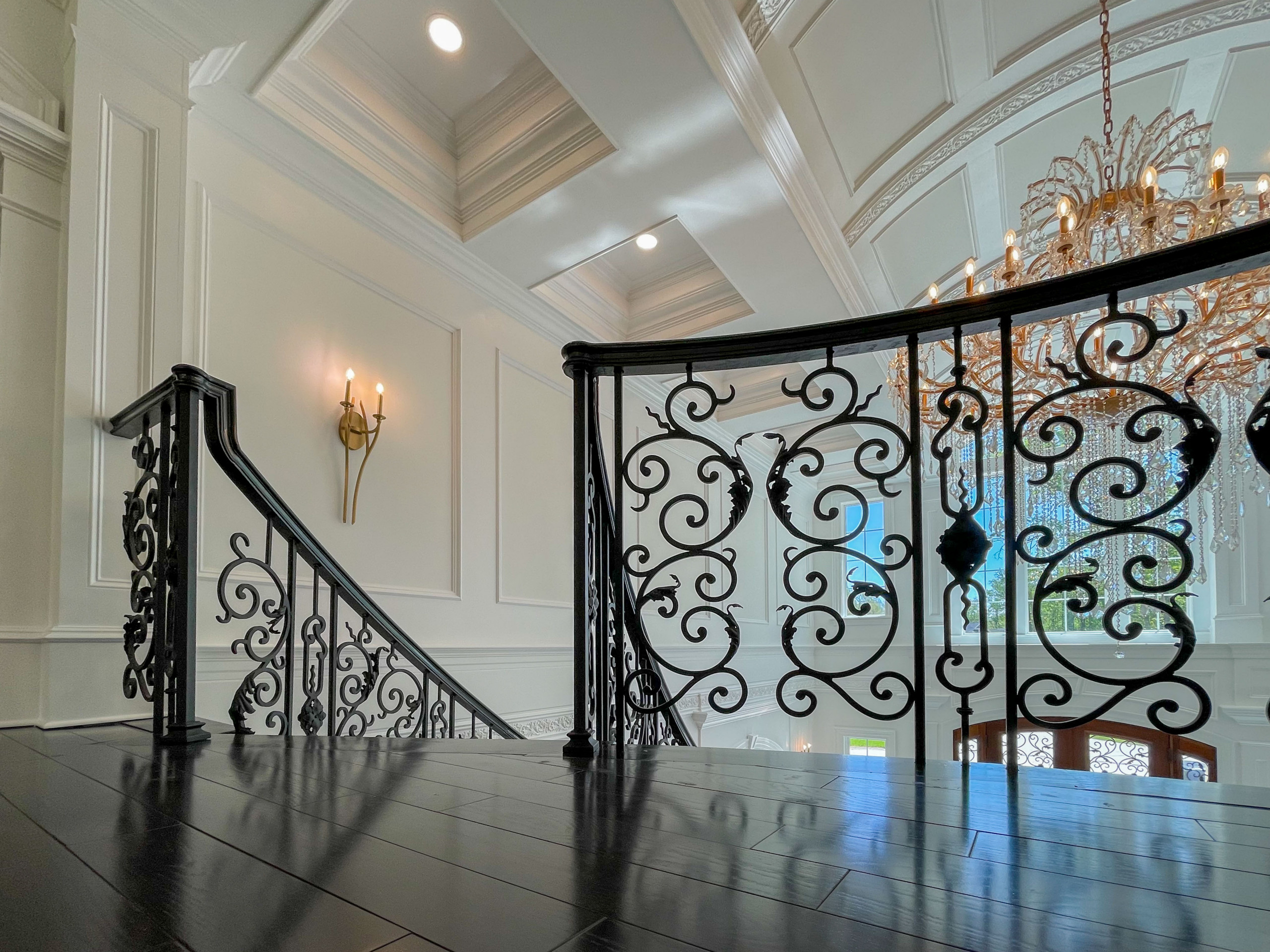 92_Grand Double Staircase in Exquisite Custom Home, Great Falls VA 22066