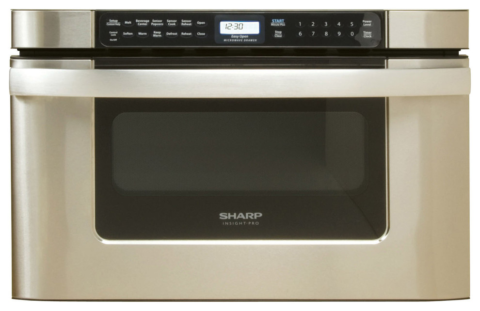 1000W Insight Pro Microwave Drawer Oven in Stainless Steel, 24