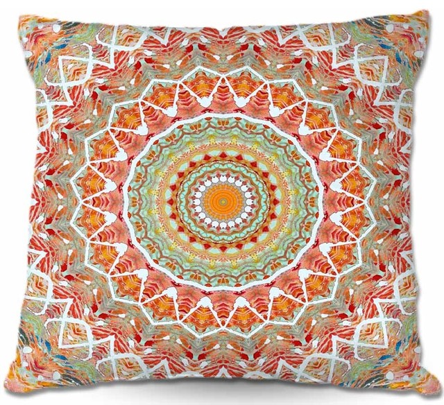 Summer Lace Outdoor Pillow, 18"x18"