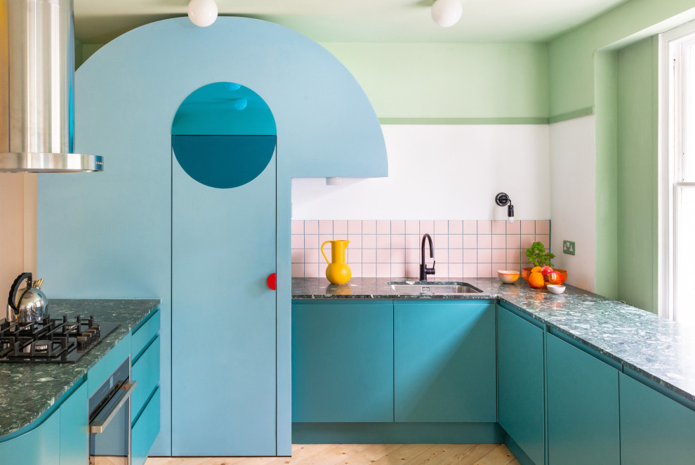 Inspiration for an eclectic kitchen in London.