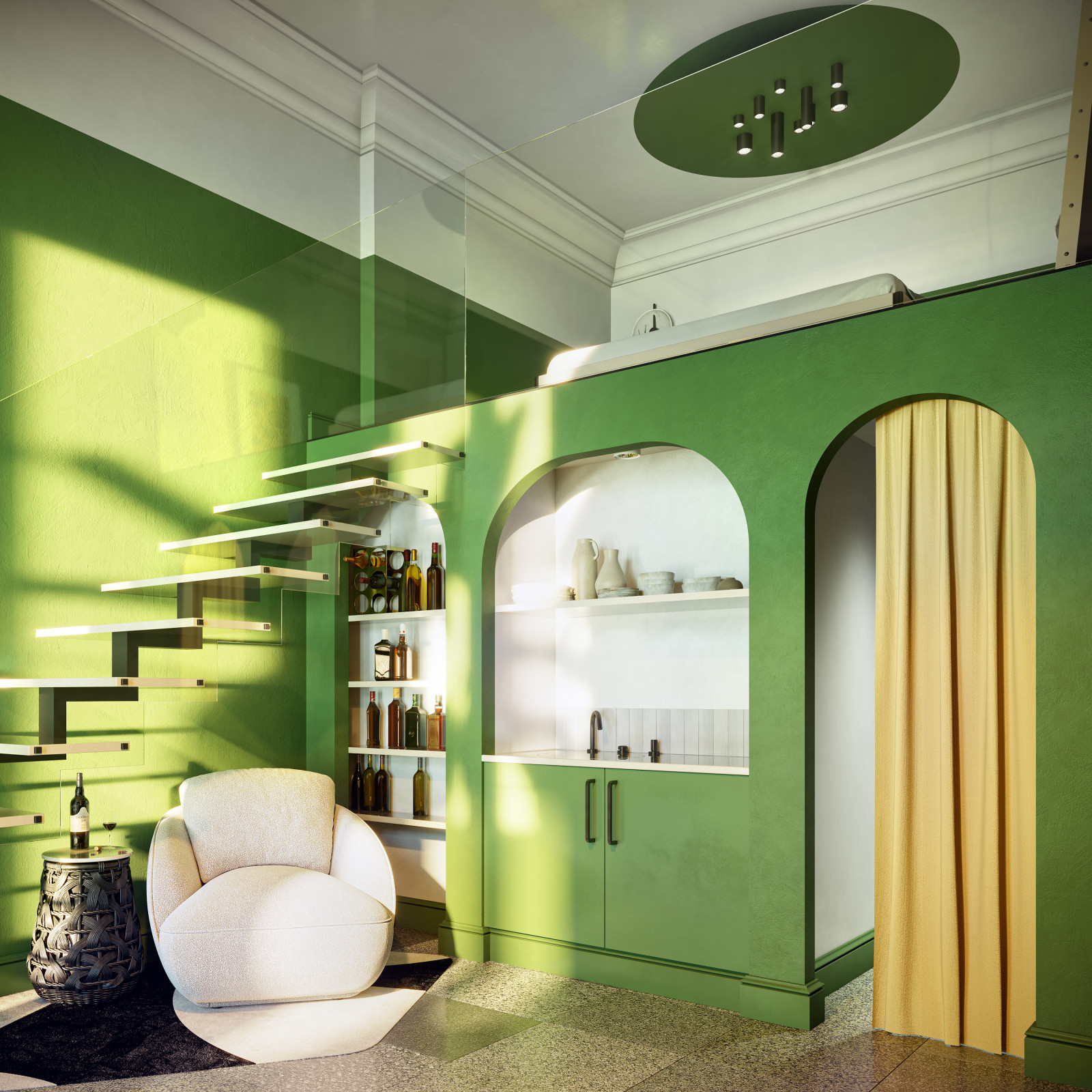 Студия в старинном здании в Калабрии (Италия)