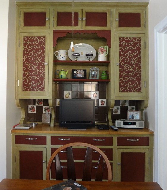 Vintage Butler S Pantry Cabinets Traditional Kitchen St