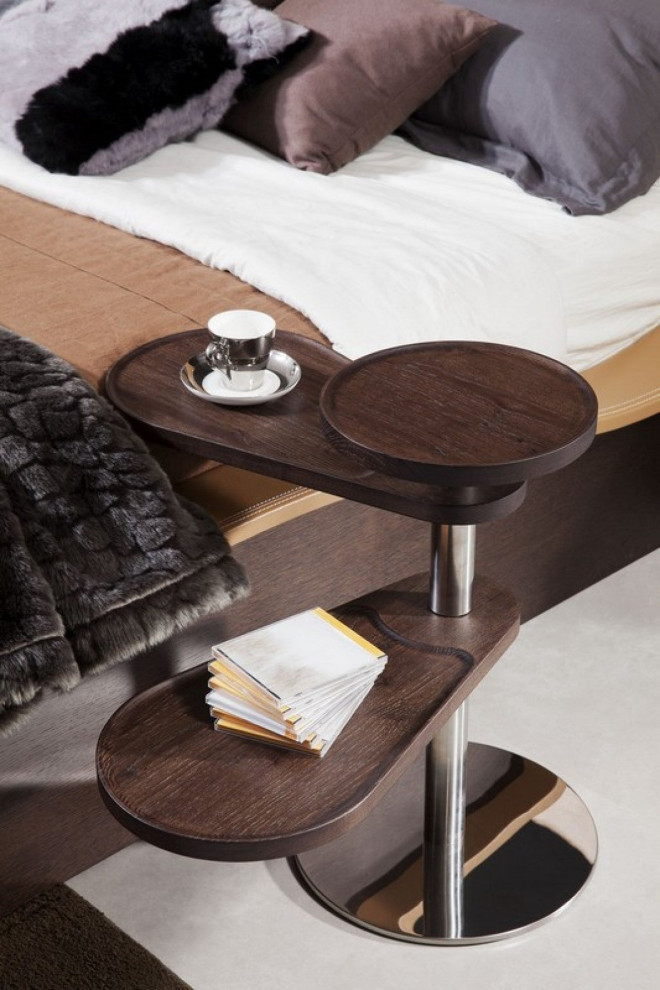 Avel Modern Brown Oak End Table Contemporary Side Tables And End