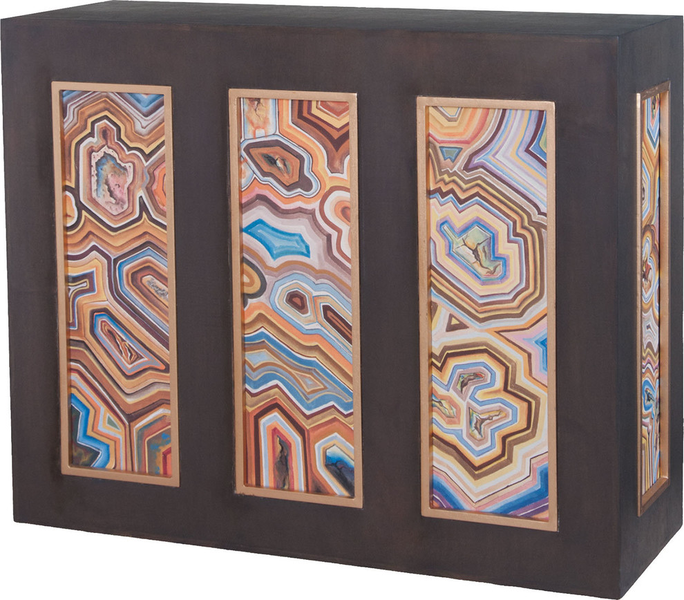 Dimond Killian Console, Antique Smoke Contemporary Console Tables