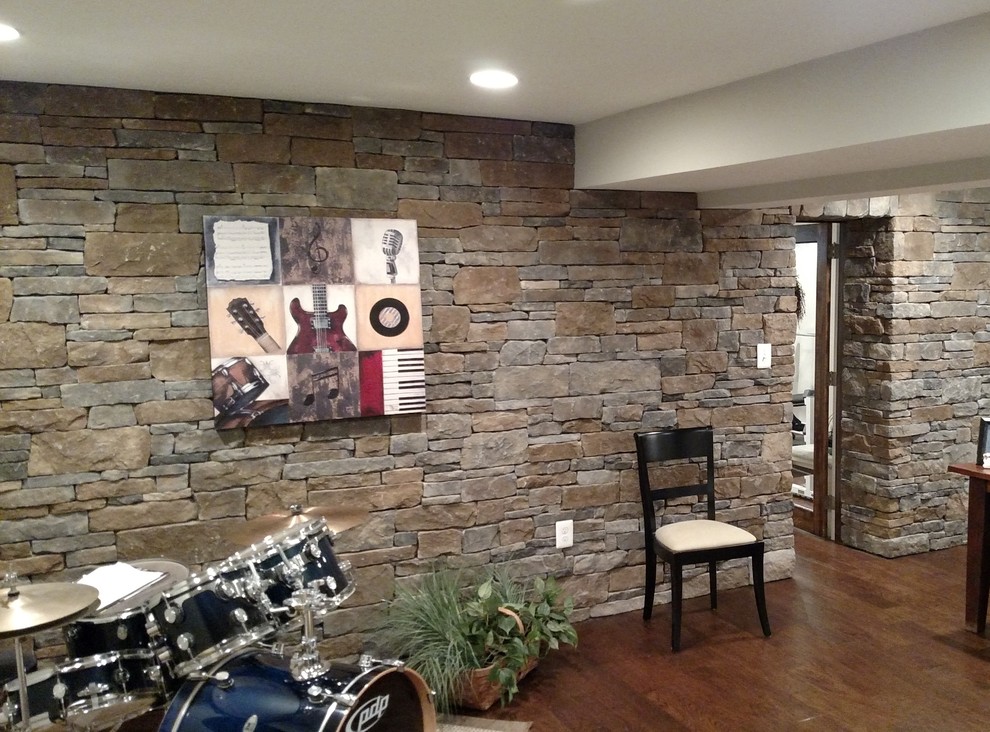 Example of a transitional basement design in DC Metro
