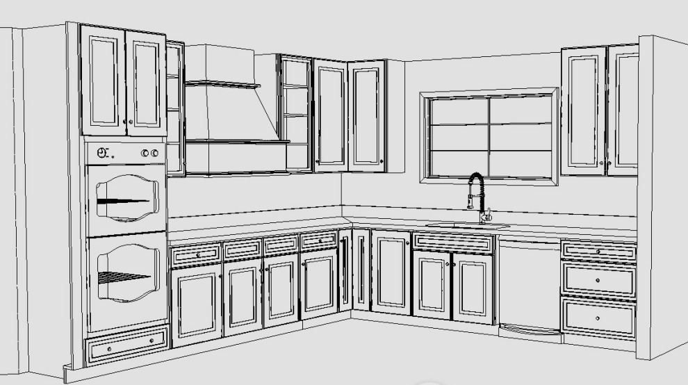 Transitional home design photo in St Louis