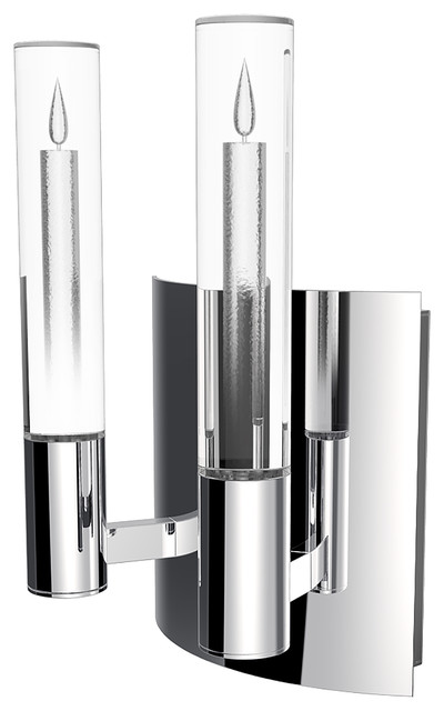 chrome candle sconces