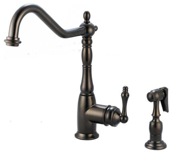Premium Pull-Out Kitchen Sink Faucet, Antique Bronze