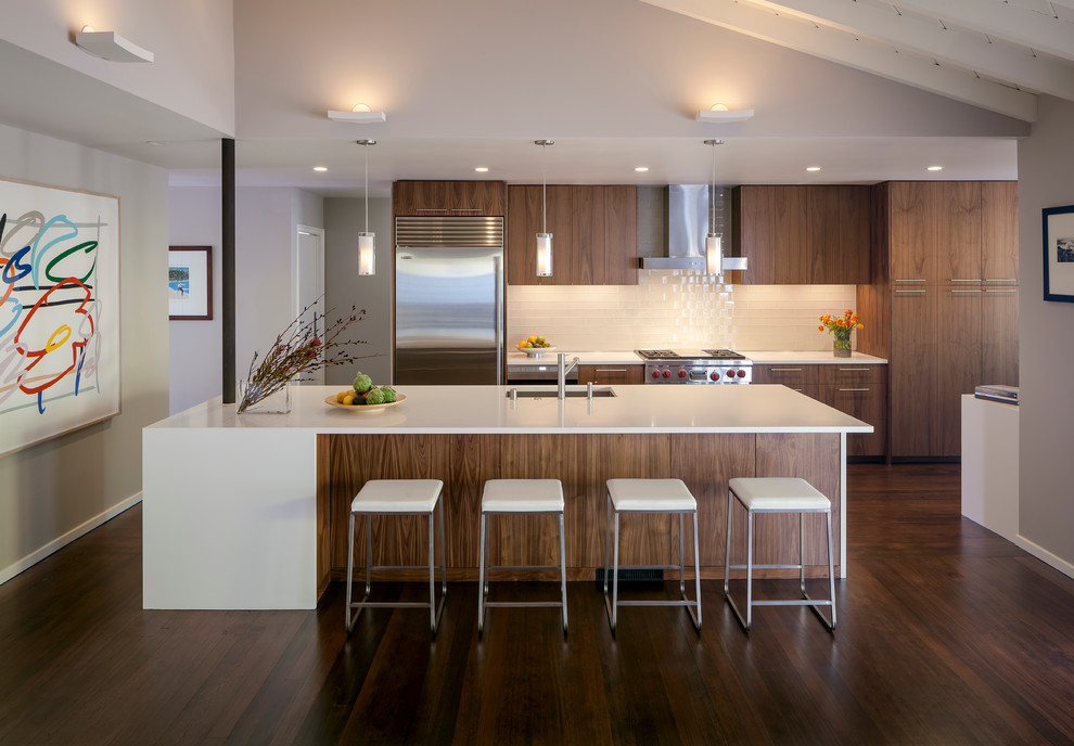 Design ideas for a midcentury kitchen in San Francisco.