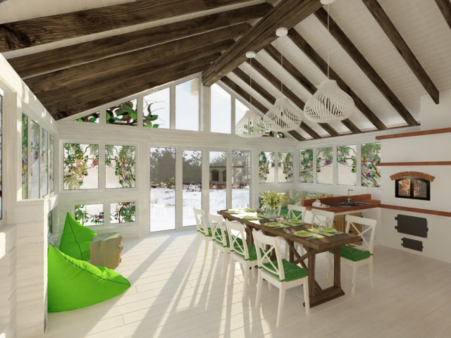 Интерьеры коттеджа в подмосковье