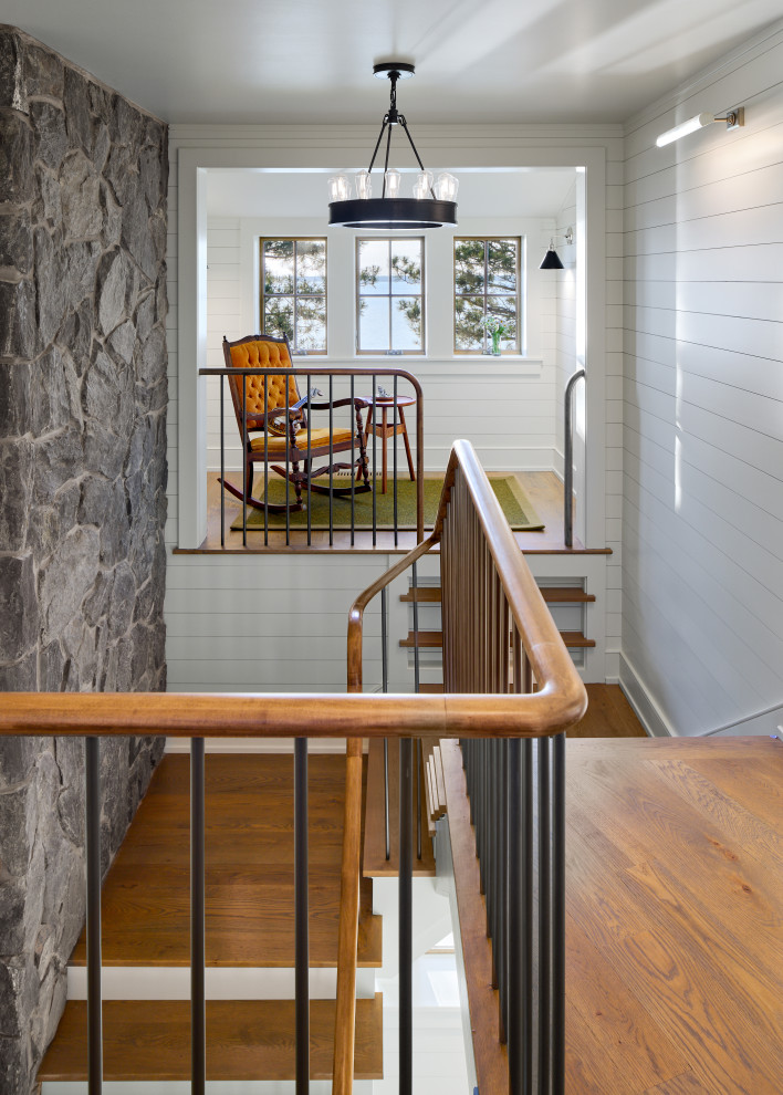 Leech Lake Retreat - Beach Style - Staircase - Minneapolis - by ...
