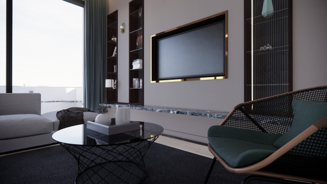 Apartment 9 trendy-dagligstue