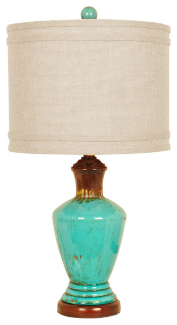 Napa Table Lamp, Turquoise
