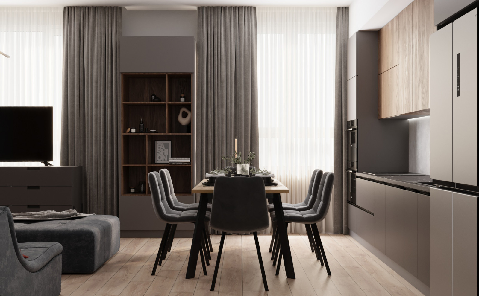 Семейная квартира с уютной атмосферой