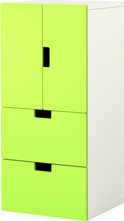 Stuva Storage Combination With Doors/Drawers, White/Green