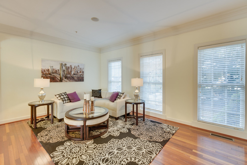 Tysons Corner Townhouse Staging - Transitional - Living ...