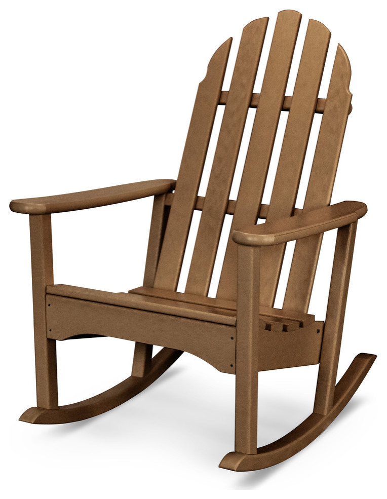 Polywood Classic Adirondack Rocking Chair Transitional Outdoor