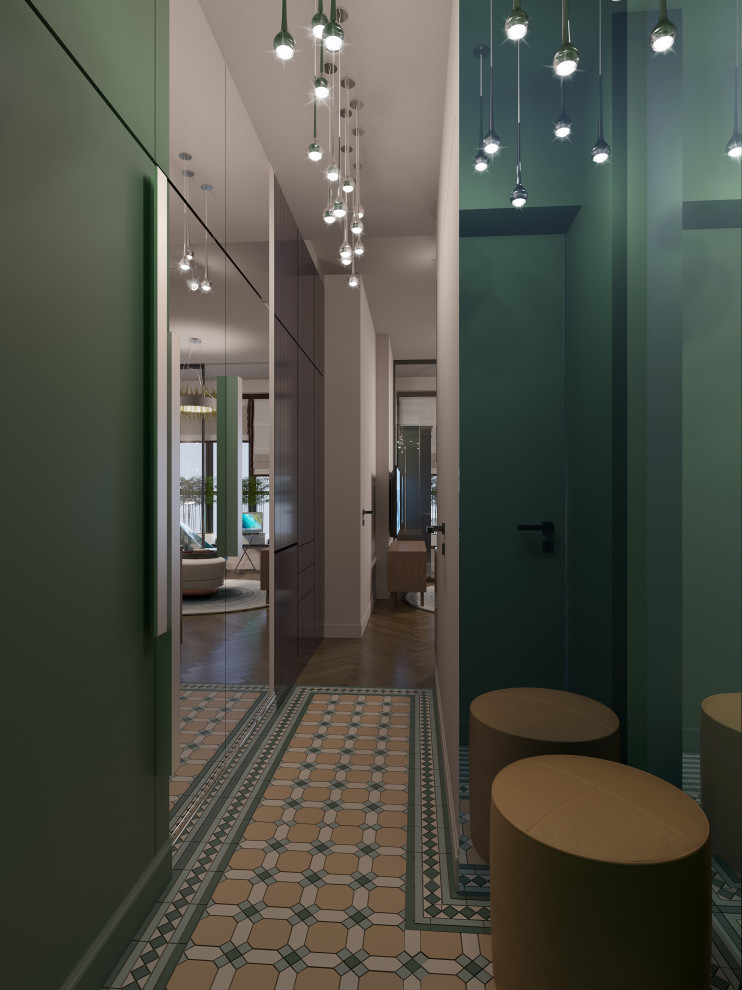 Interior design of a residential flat in The housing complex "Dynasty" at Moscow