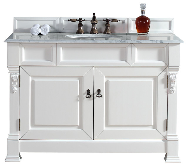 Brookfield 48" Cottage Single Vanity with Carrera White Stone Top