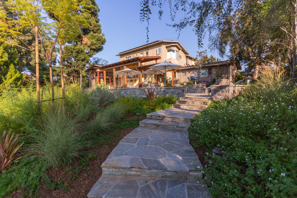 This is an example of a rustic landscaping in San Diego.