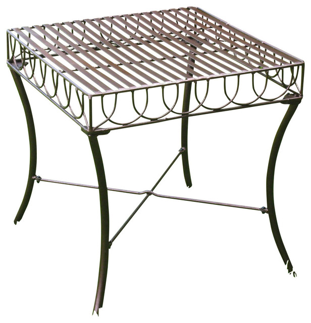 International Caravan Sun Ray Iron Patio Side Table Bronze International Caravan Sun Ray Iron Patio Side Table Bronze Transitional Outdoor Tables By Homesquare
