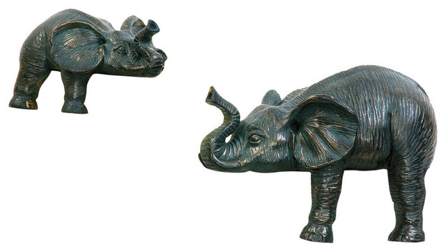 Sterling 4-8527172 Set of 2 Sprawling Elephants