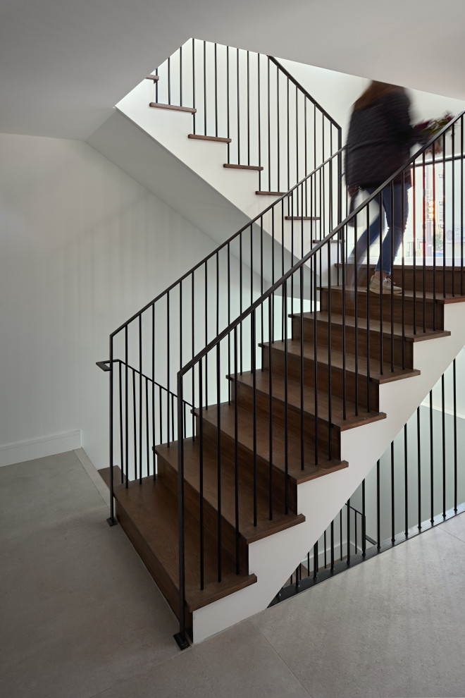 Staircase - contemporary staircase idea in Philadelphia