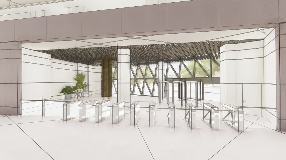 Концепция интерьеров офиса телекомпании НТВ