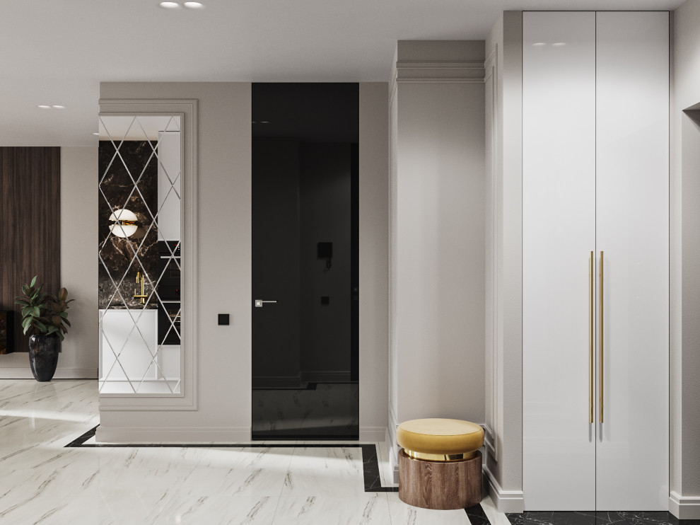 Яркий неоклассический интерьер