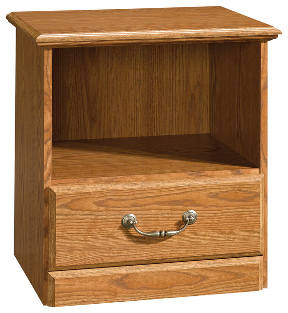 Sauder Orchard Hills Nightstand In Carolina Oak Transitional