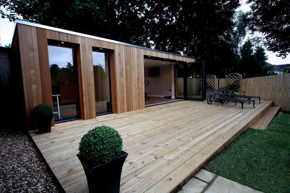 Inspiration for a contemporary shed and granny flat in Cheshire.