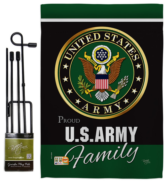 Army Proudly Family Americana Military, Army Garden Flag