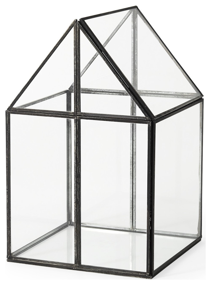 House Shaped Glass Terrarium Transitional Terrariums By house-shaped-glass-terrarium-transitional-terrariums-by