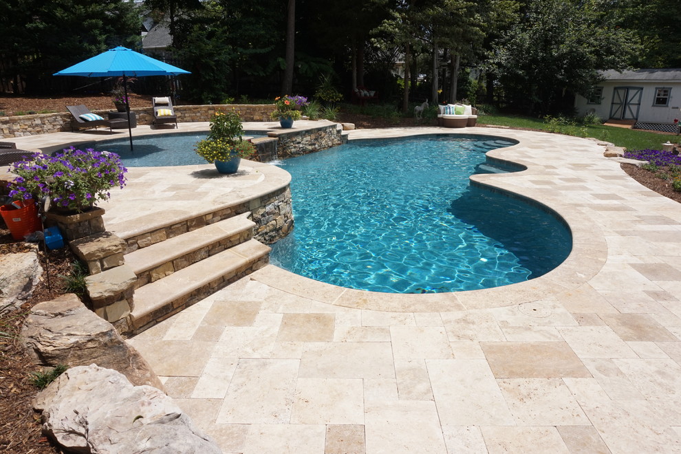 Photo of a transitional pool in Raleigh.