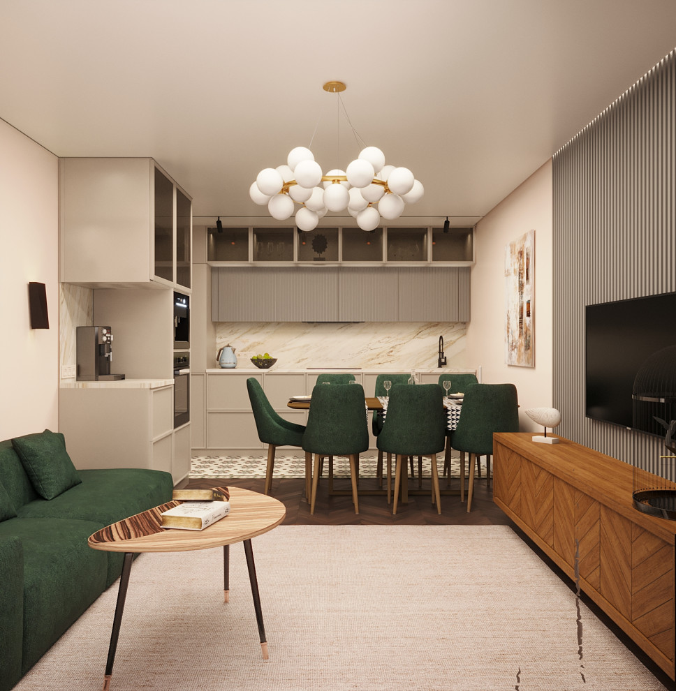 Дизайн проект 4-х комнатной квартиры, 117 кв.м