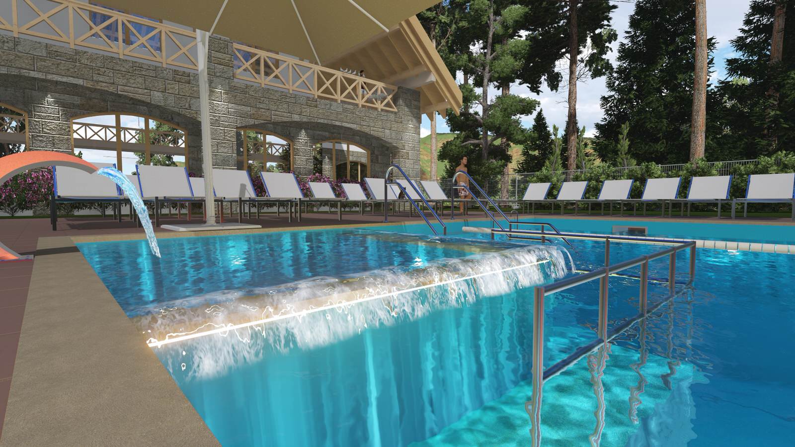 Тау Спа центр Алматы, общественный бассейн