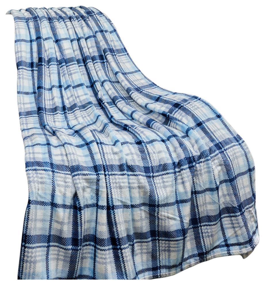 Kathy Ireland Printed Microplush Blanket, Twin Farmhouse Throws