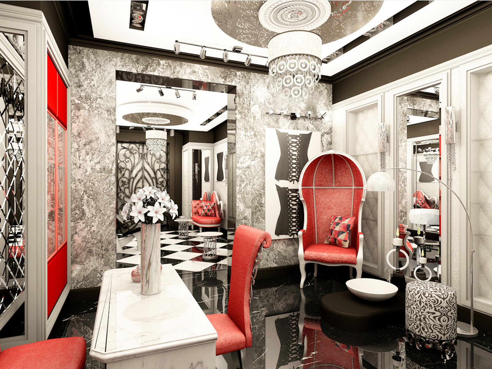 Дизайн бутика и салона красоты